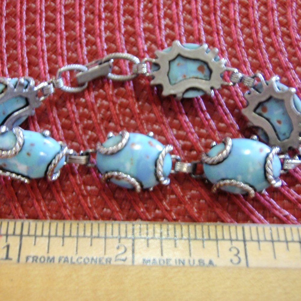 Vintage Turquoise Colored Stone Bracelet